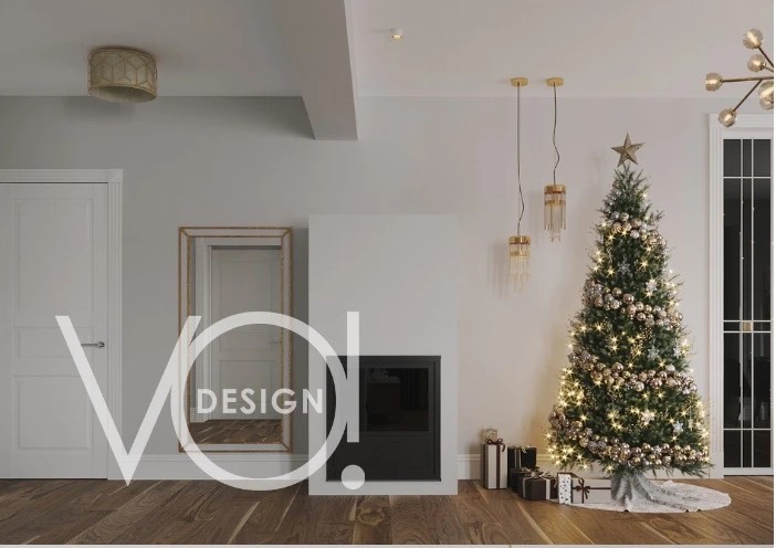 Загородный дом: кухня, гостиная и гостевой санузел