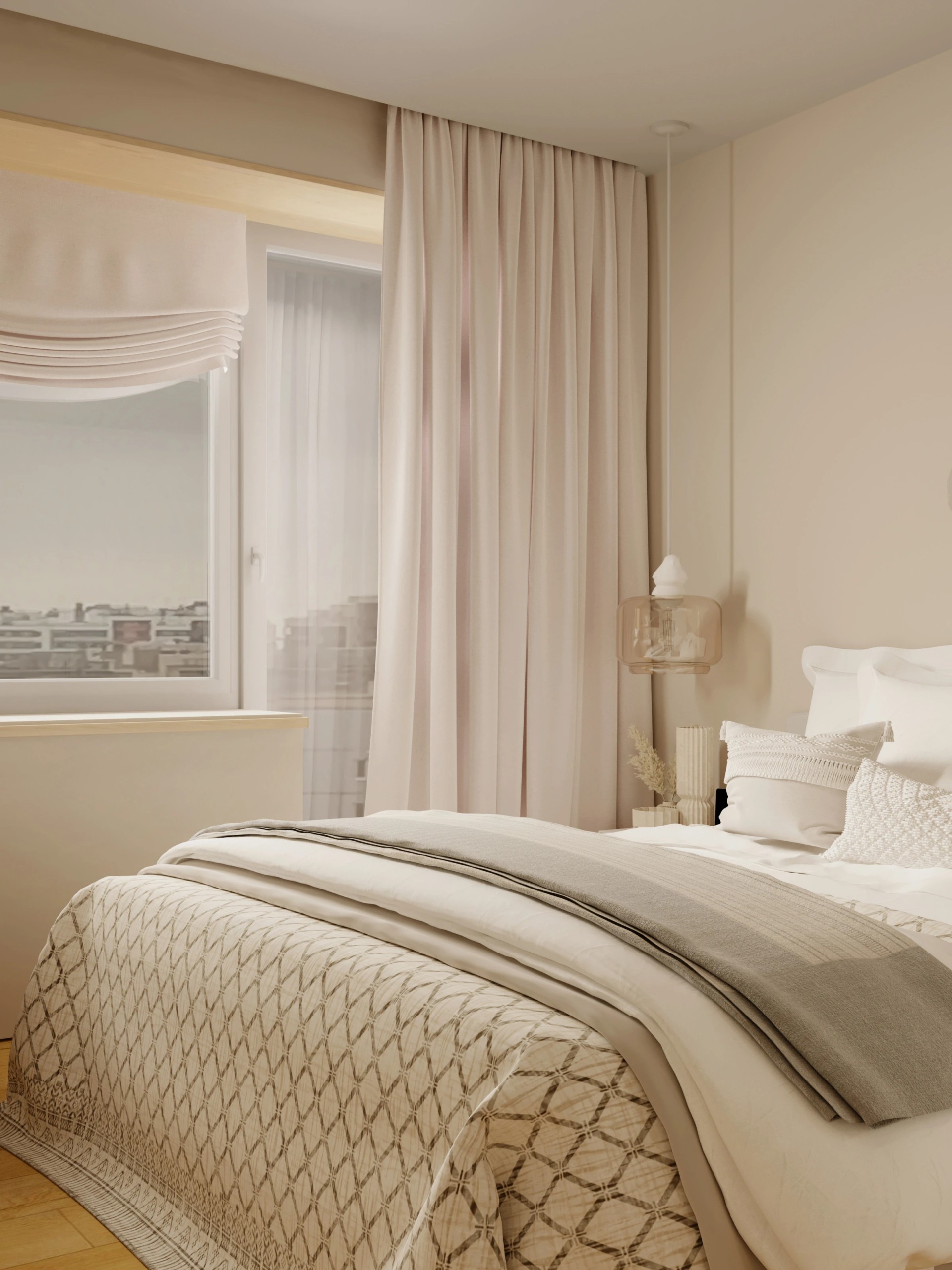 Два санузла, гардеробная, гостиная -кухня.