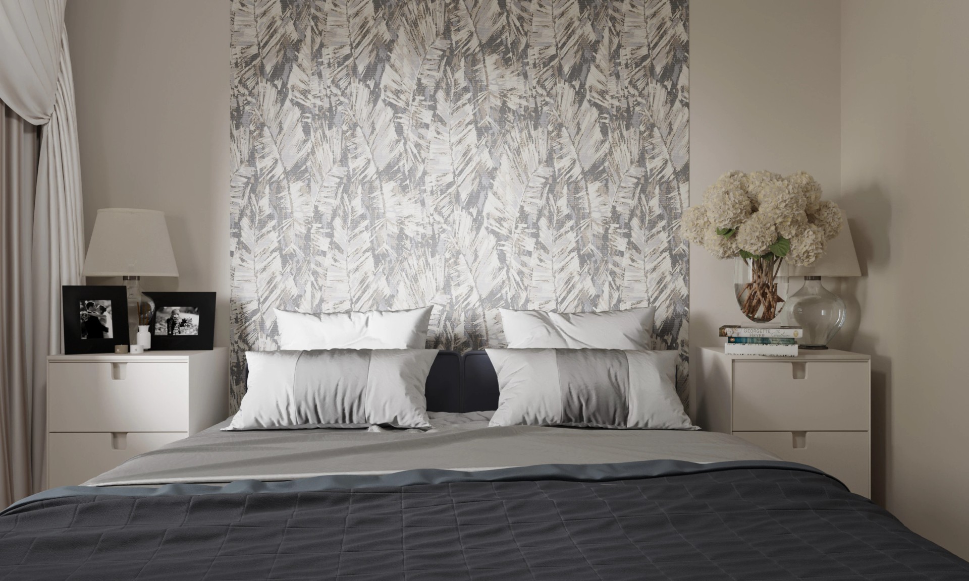 Два санузла, гардеробная, гостиная -кухня.