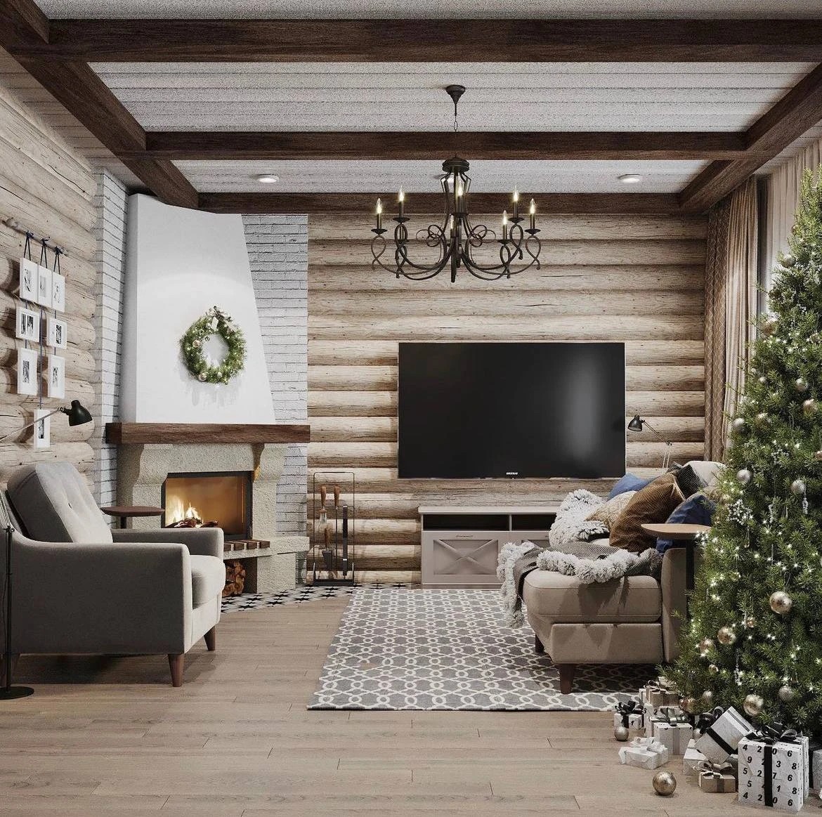 Дом из бруса д. Маренкино