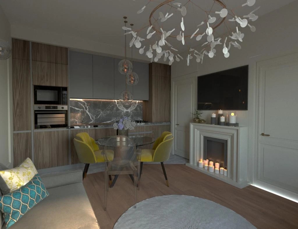 Небольшая квартира для девушки в ЖК Английская миля