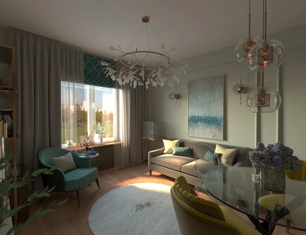 Небольшая квартира для девушки в ЖК Английская миля