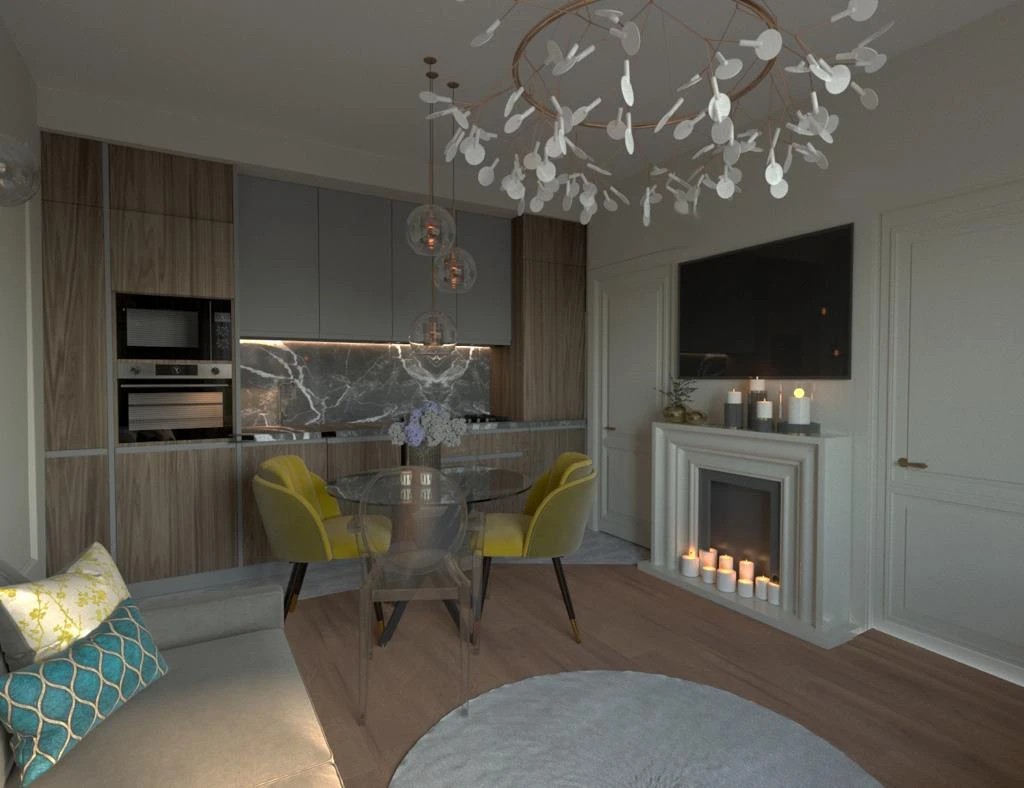 Небольшая квартира для девушки в ЖК Английская миля