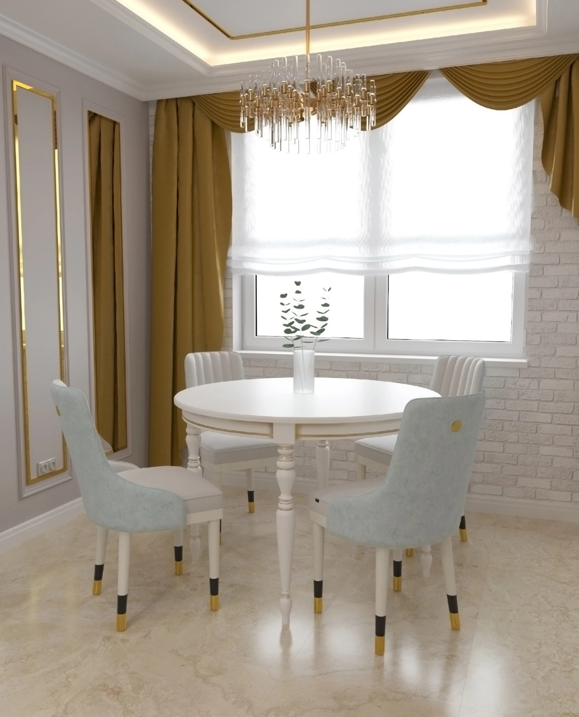 Квартира 60 кв.м в выдержанных тонах