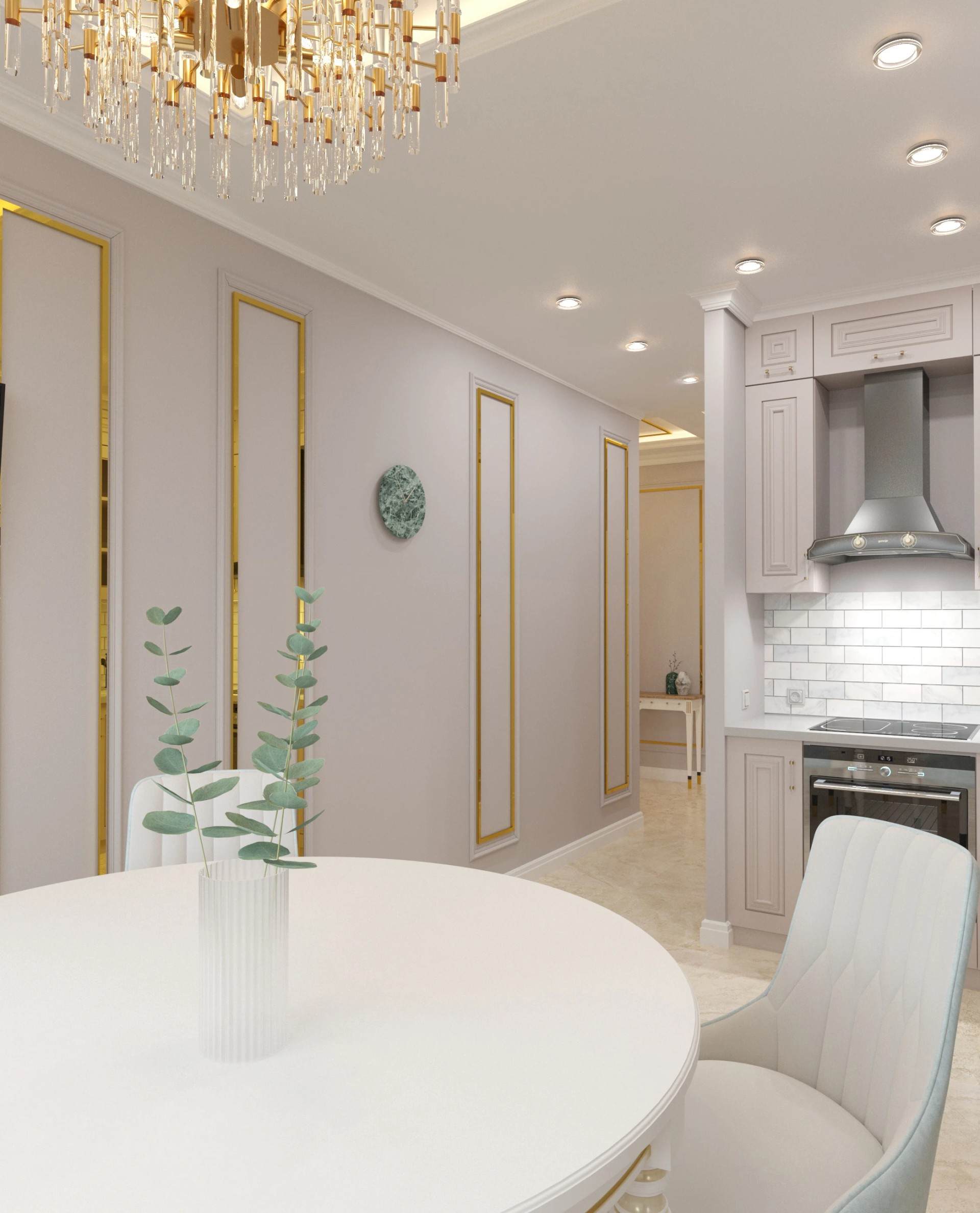 Квартира 60 кв.м в выдержанных тонах