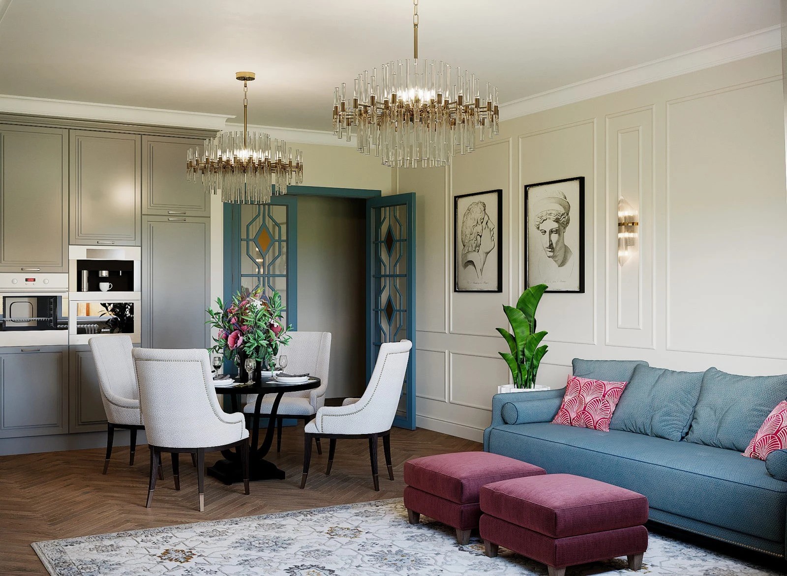 ПРОЕКТ КВАРТИРЫ В ЖК ПЕТРОГРАДЕЦ