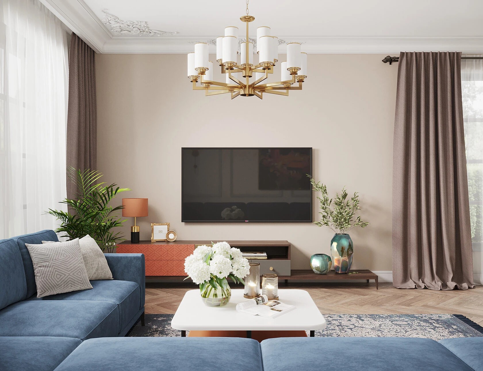 Тосканские ноты в интерьере северной столицы