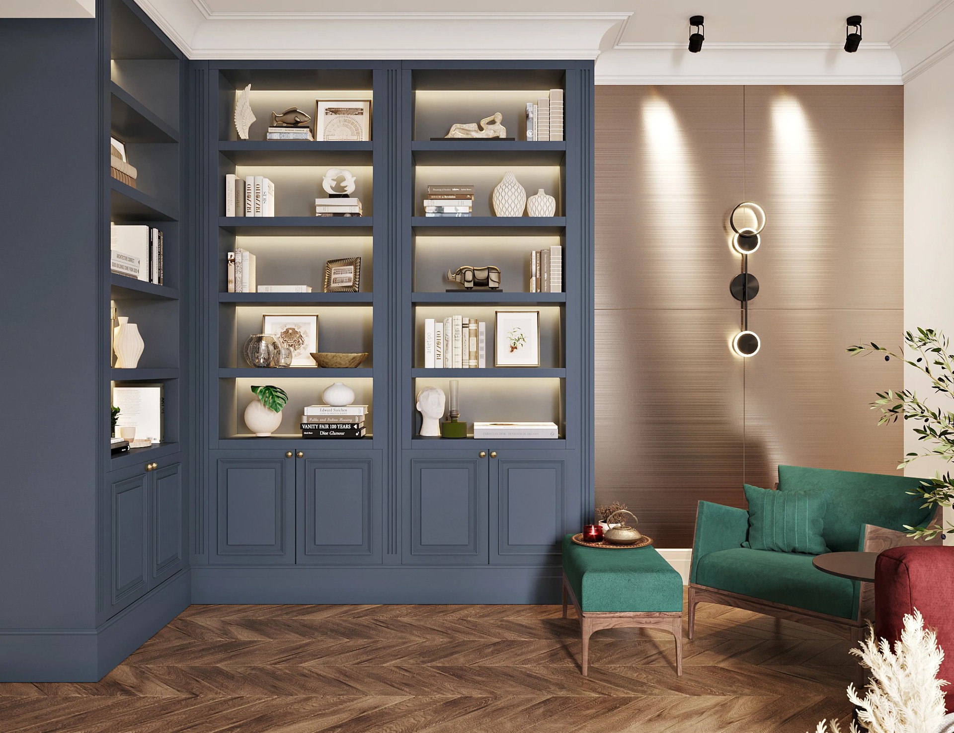 Роскошь и уют в одной гостиной