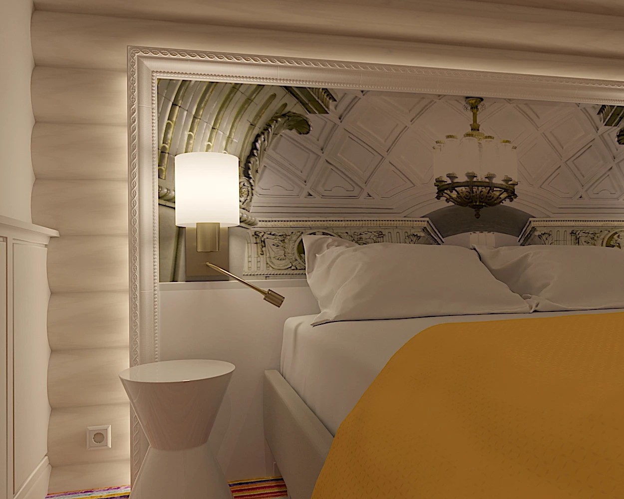 Загородный бревенчатый дом