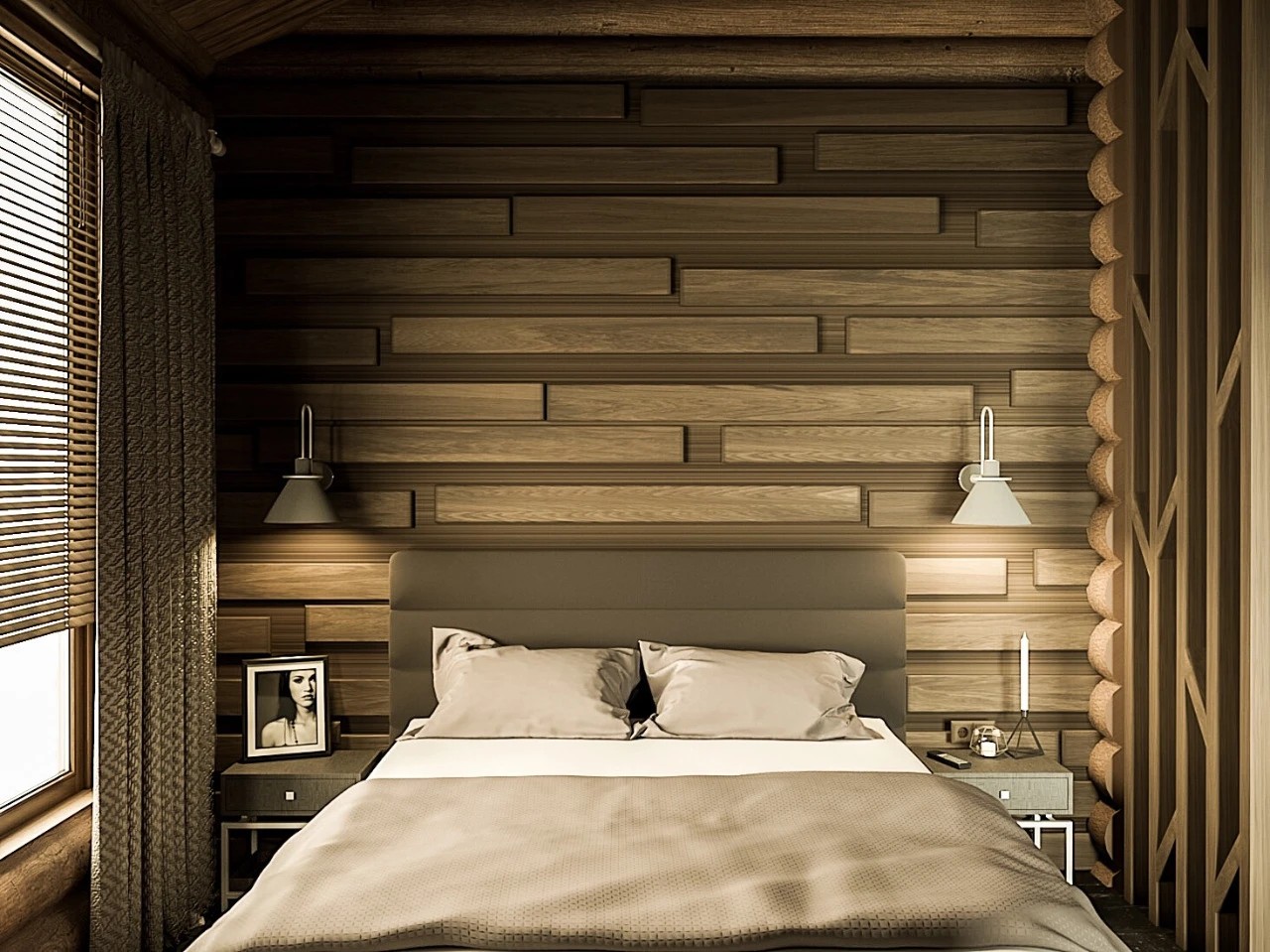 Загородный бревенчатый дом