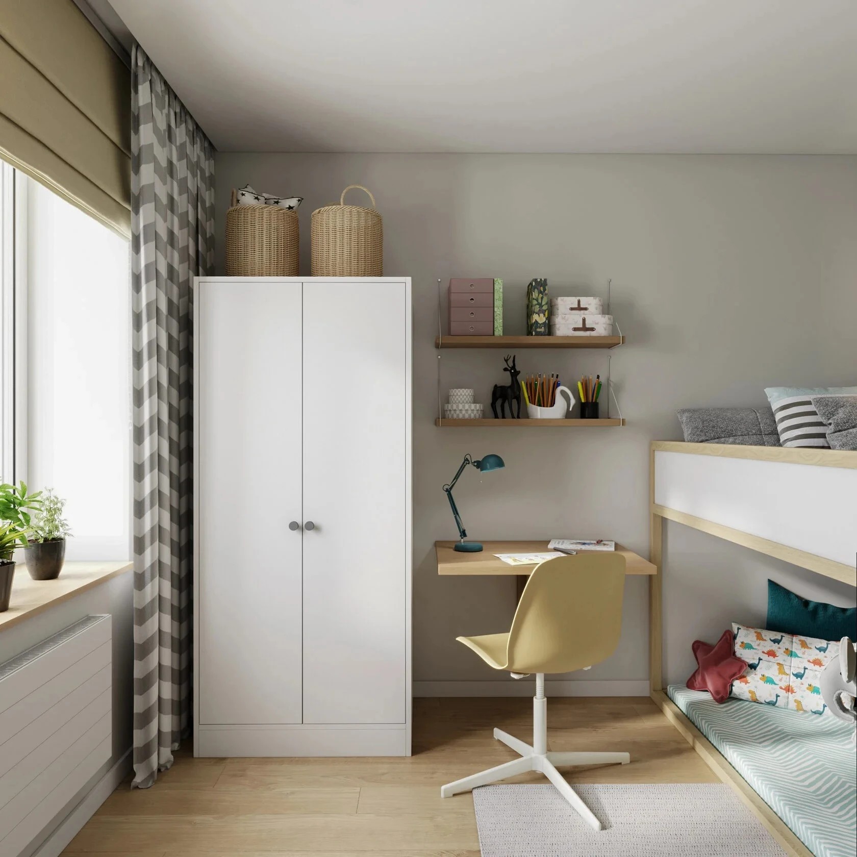 Компактная двухкомнатная квартира