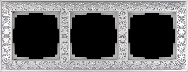 Рамка Werkel Antik WL07-Frame-03/Рамка на 3 поста (жемчужный)