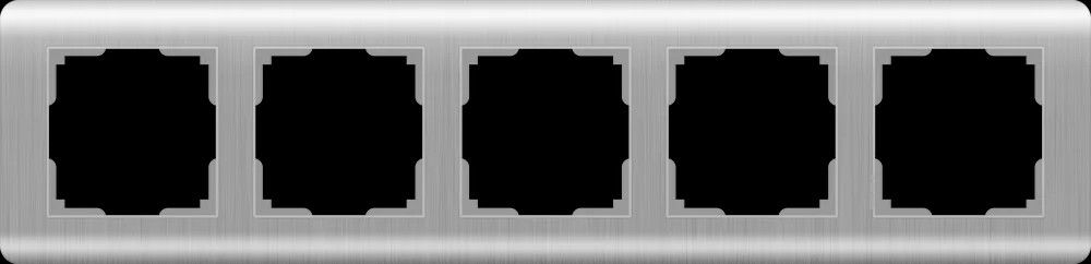 Рамка Werkel Stream WL12-Frame-05/ Рамка на 5 постов (серебряный)