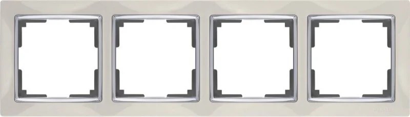 Рамка Werkel Snabb WL03-Frame-04-ivory /Рамка на 4 поста (слоновая кость)