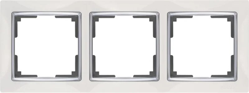 Рамка Werkel Snabb WL03-Frame-03-white /Рамка на 3 поста (белый)