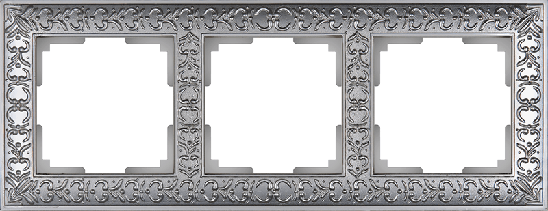 Werkel WL07-Frame-03/ Рамка на 3 поста (матовый хром)
