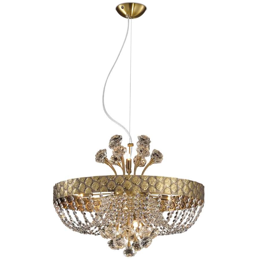 Подвесная хрустальная люстра Sheratan Odeon Light 2514/10
