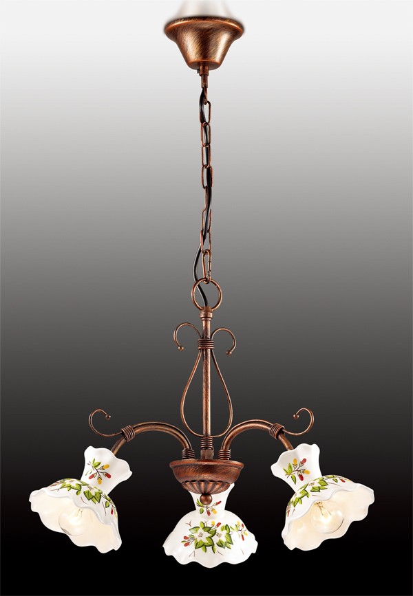 Люстра подвесная с цветочками Amanda 2621/3 Odeon Light