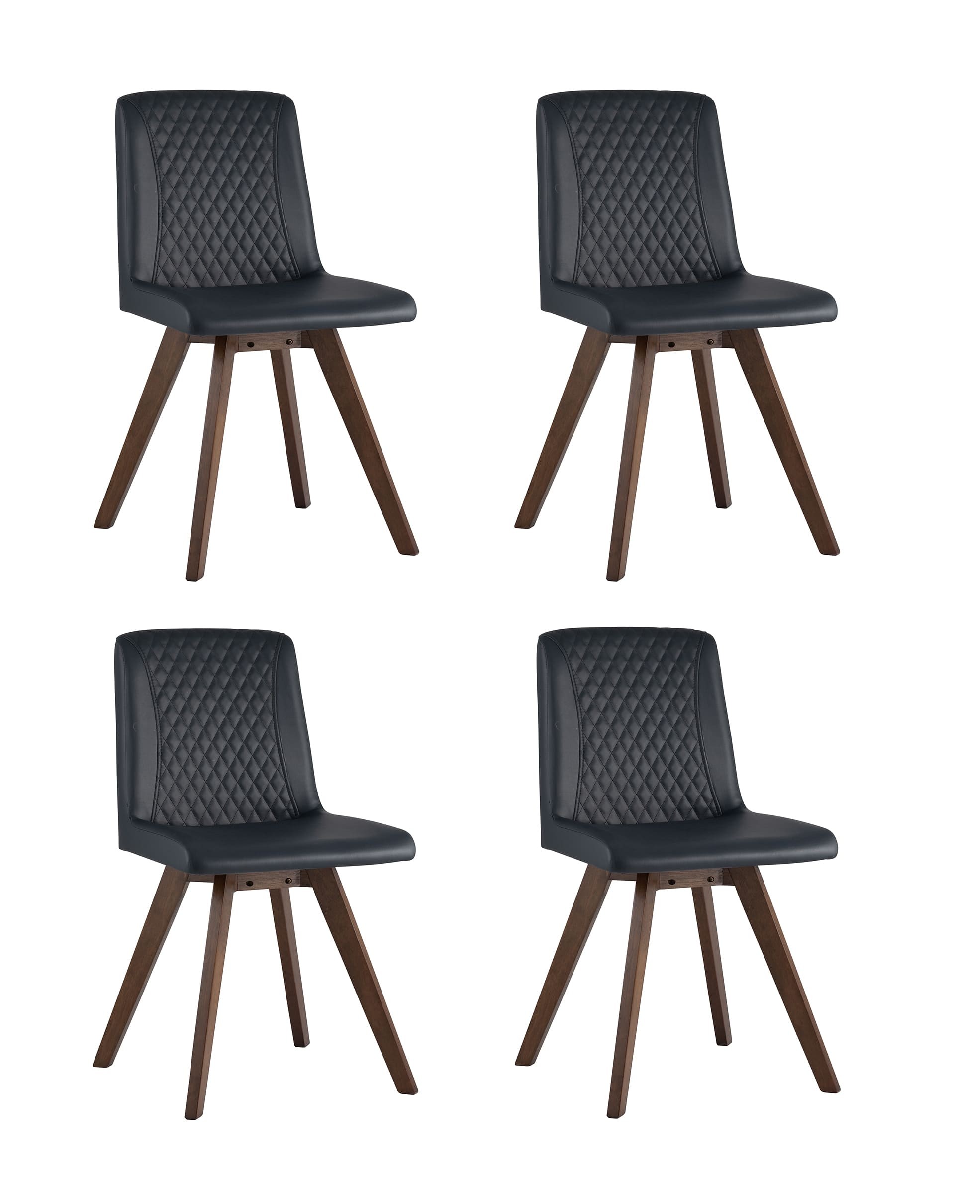 Комплект стульев Stool Group MARTA LW1902-G PU DARK BLUE GRID-KOROB4