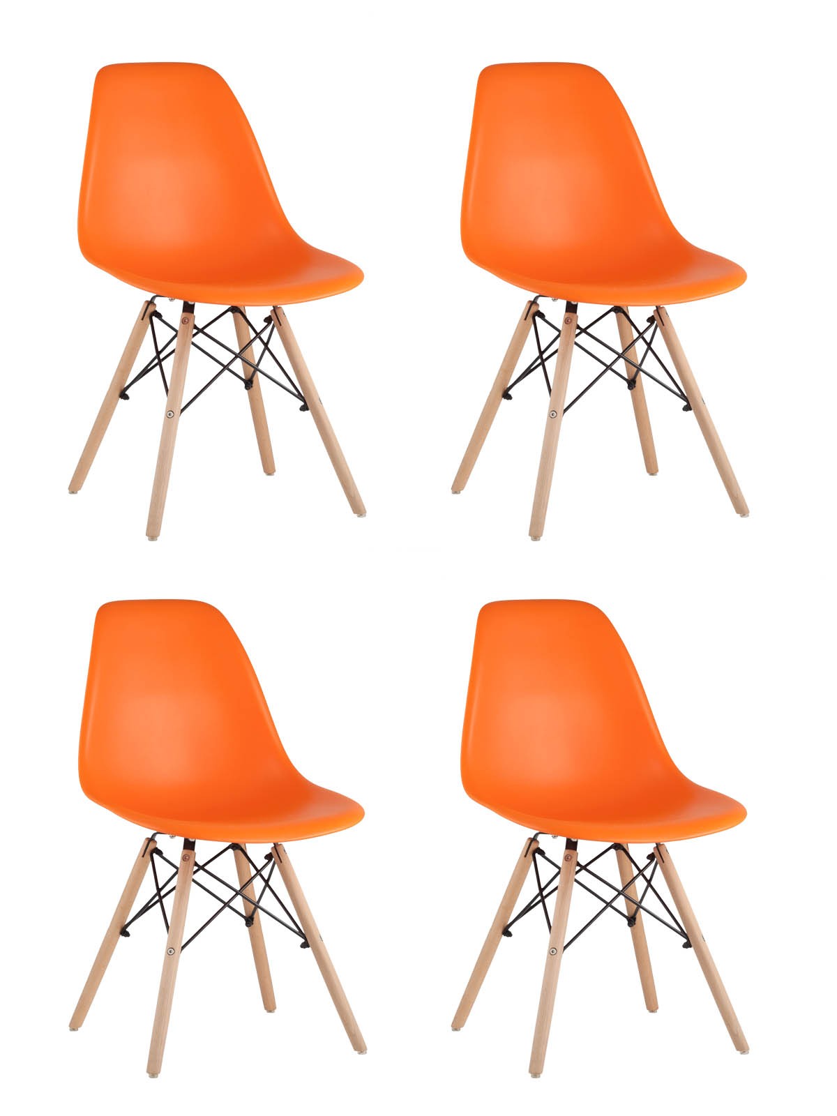 Обеденный стул Stool Group DSW 8056PP ORANGE X4