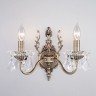 Настенное бра Eurosvet Elisha 3281/2 античная бронза/прозрачный хрусталь Strotskis