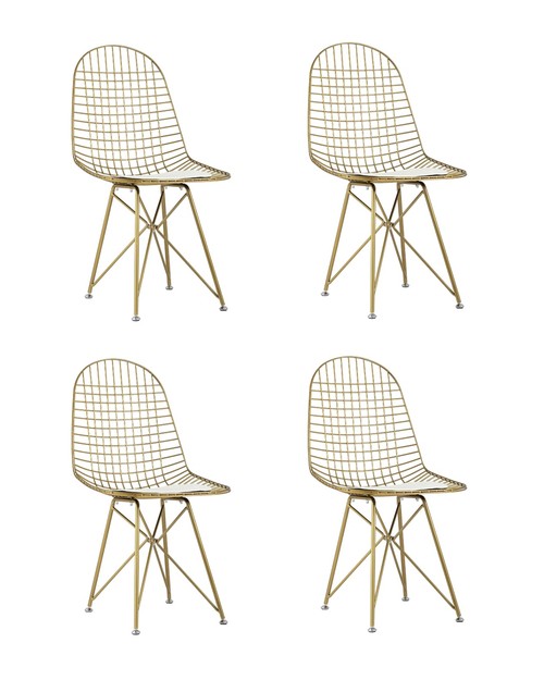 Комплект стульев Stool Group Eiffel AFR-18B-P1 GL/WH BOX