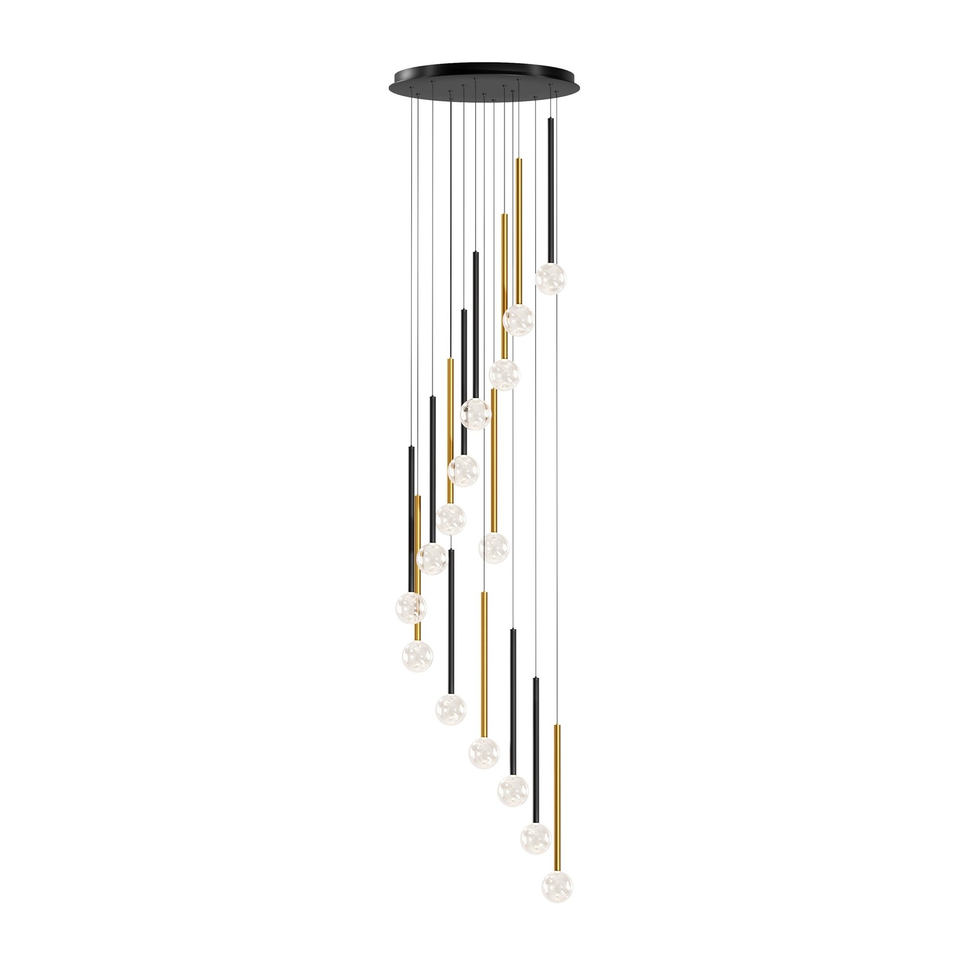 Люстра каскадная Maytoni Bubble dream MOD383PL-L40BBS3K