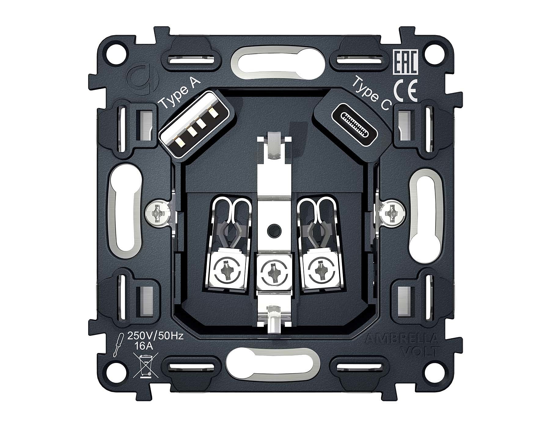 Розетка Ambrella Volt QUANT VM160