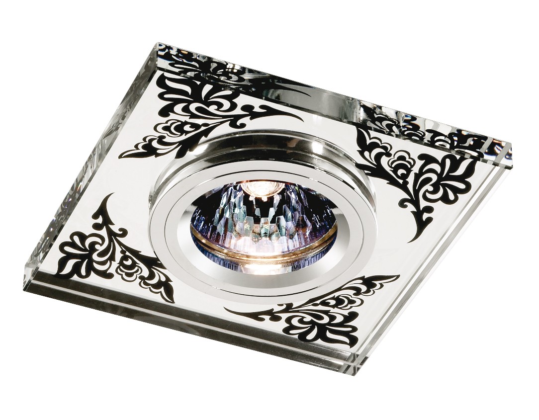 Встраиваемый светильник с узорами Mirror 369544 Novotech