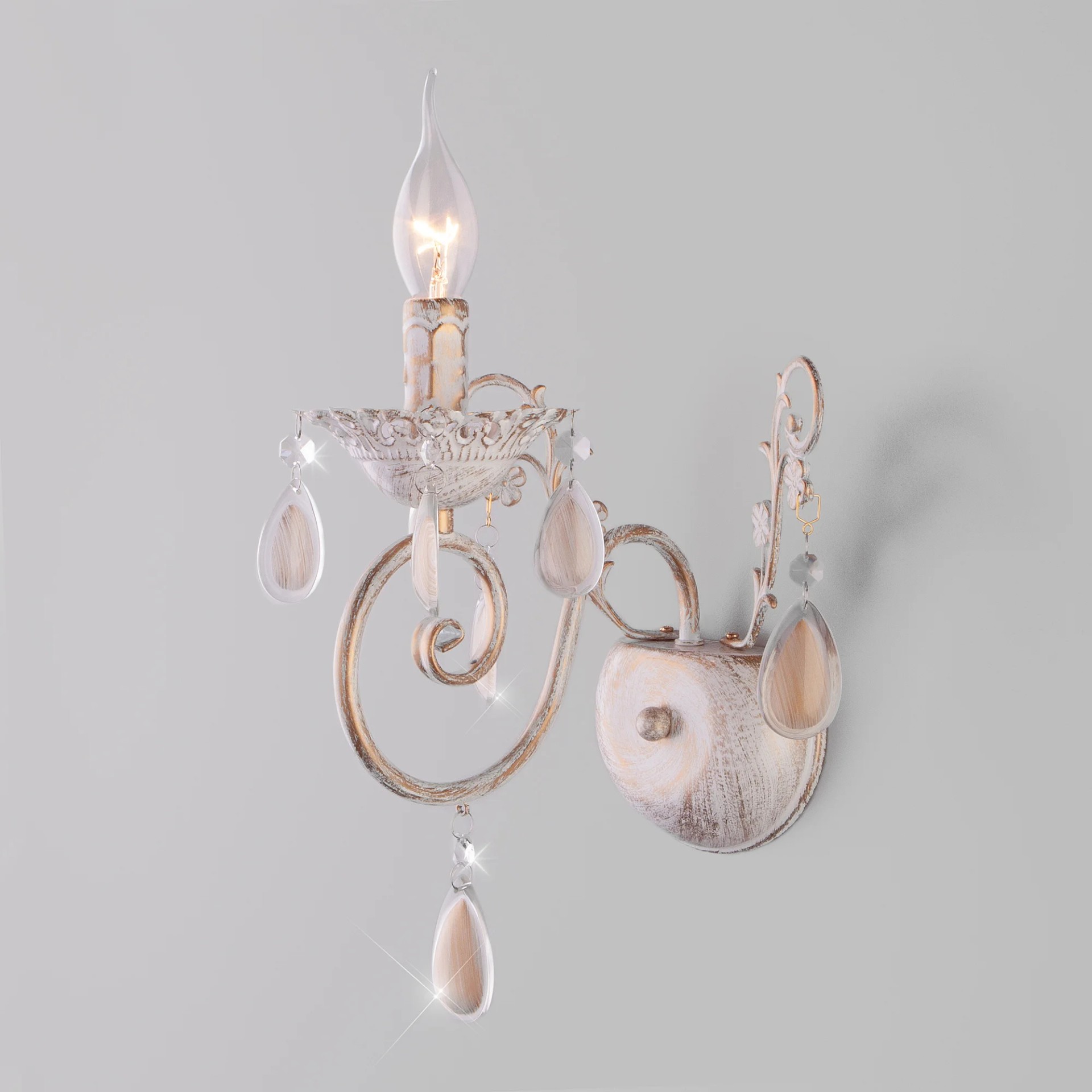 Настенное бра Eurosvet 10009 10009/1 золото с белым