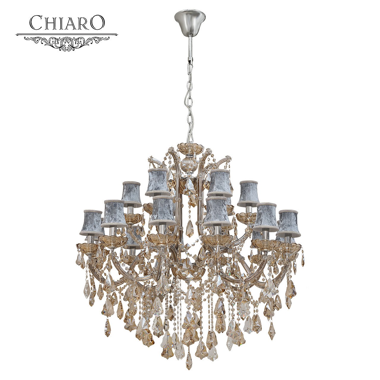 Подвесная хрустальная люстра Ивелина Chiaro 475010318