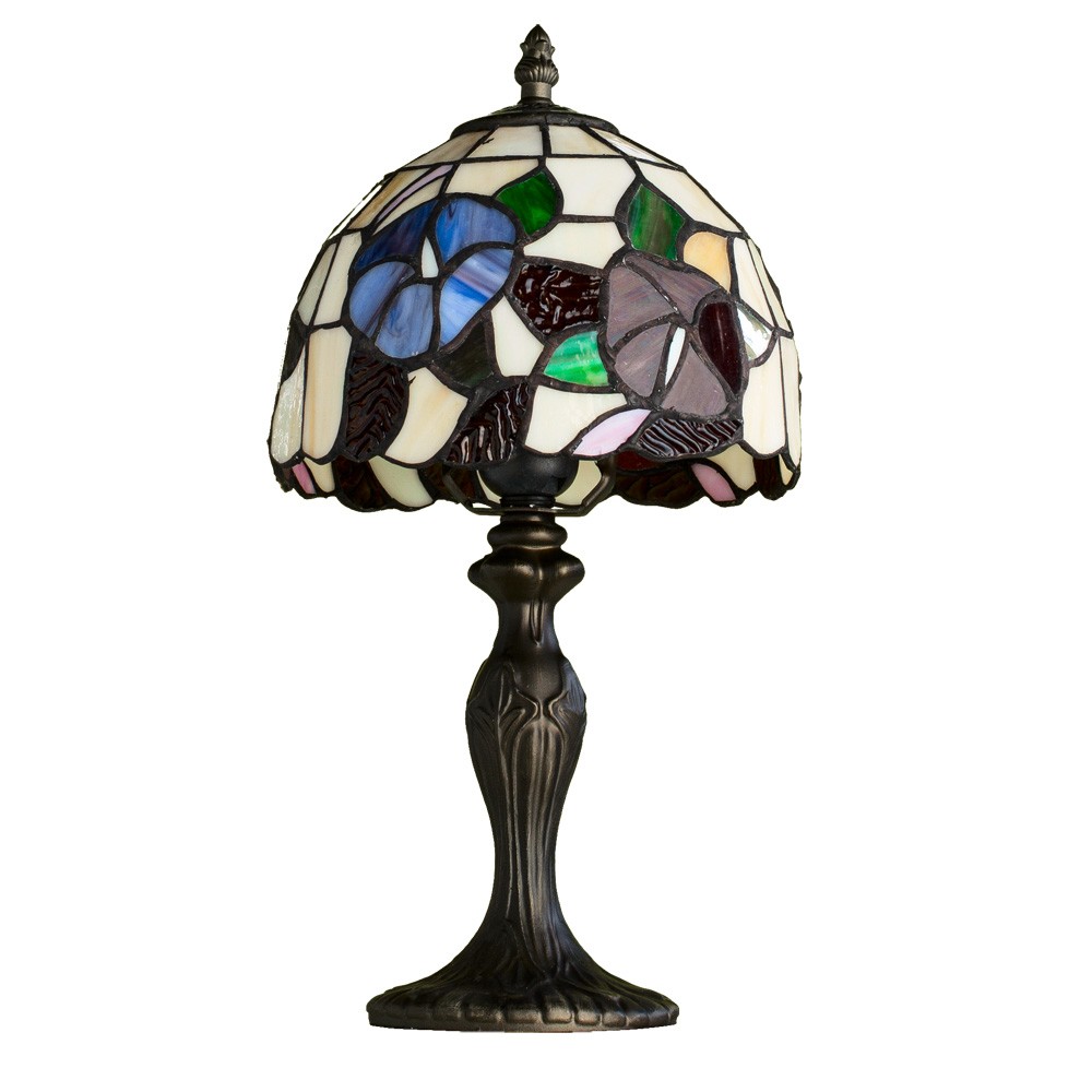 Разноцветная настольная лампа Tiffany A3165LT-1BG Arte Lamp