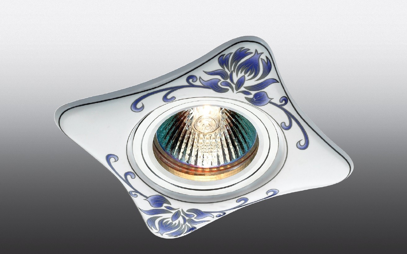 Встраиваемый светильник с узорами Ceramic 369927 Novotech