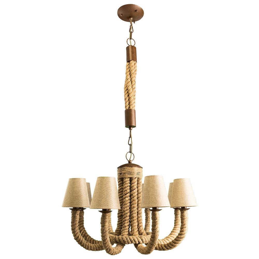 Люстра с веревками Corda A8958LM-8BR Arte Lamp