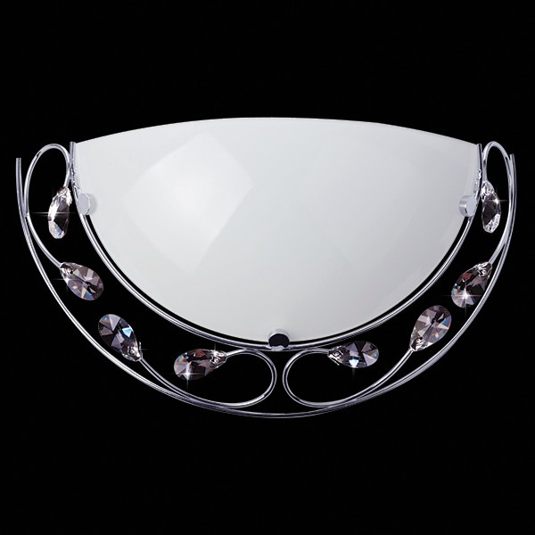 Настенно потолочный светильник Eurosvet 7174 7174/1 хром хрусталь Strotskis