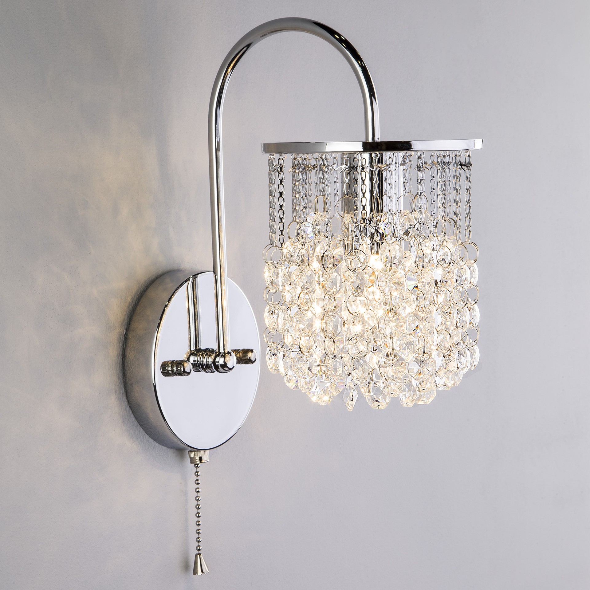 Настенное бра с выключателем Eurosvet Ambroz 3222/1 хром Strotskis