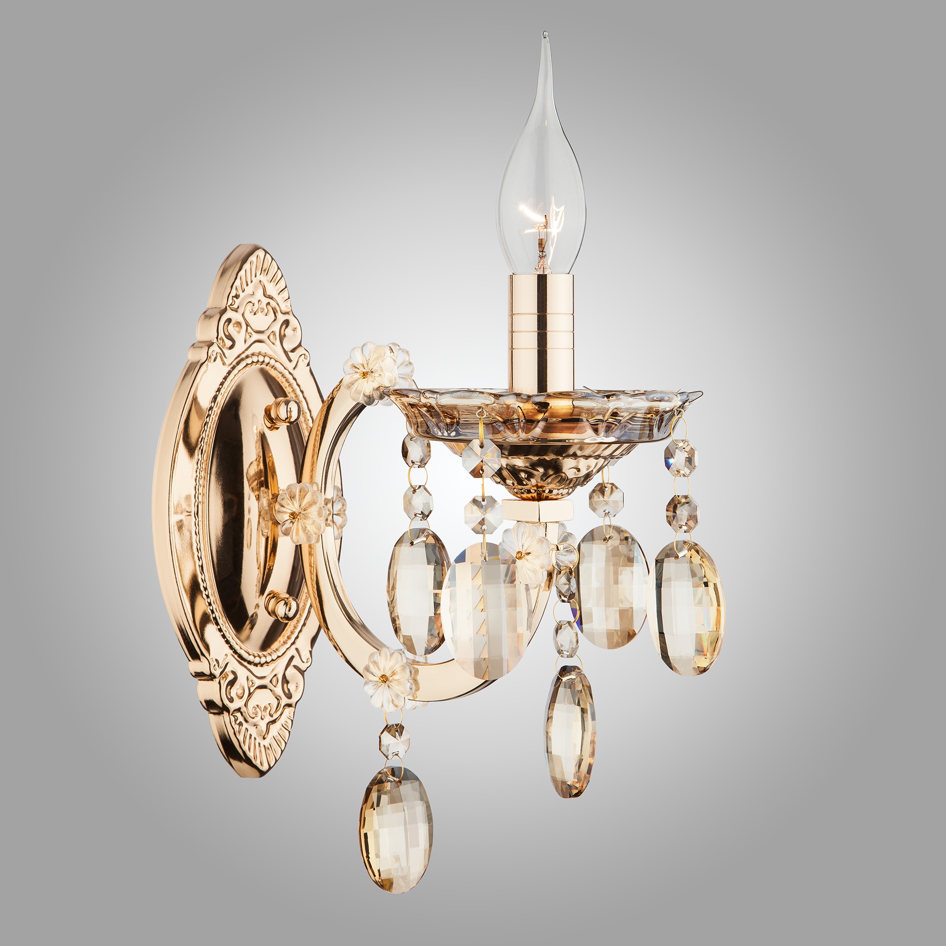 Настенное бра Eurosvet Vendian 3449/1 золото/тонированый хрусталь Strotskis