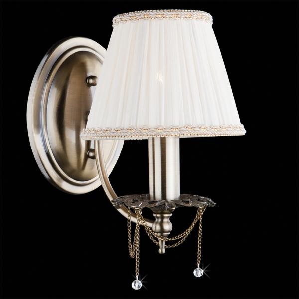 Настенное бра Eurosvet 3645 3645/1 античная бронза/прозрачный хрусталь Strotskis