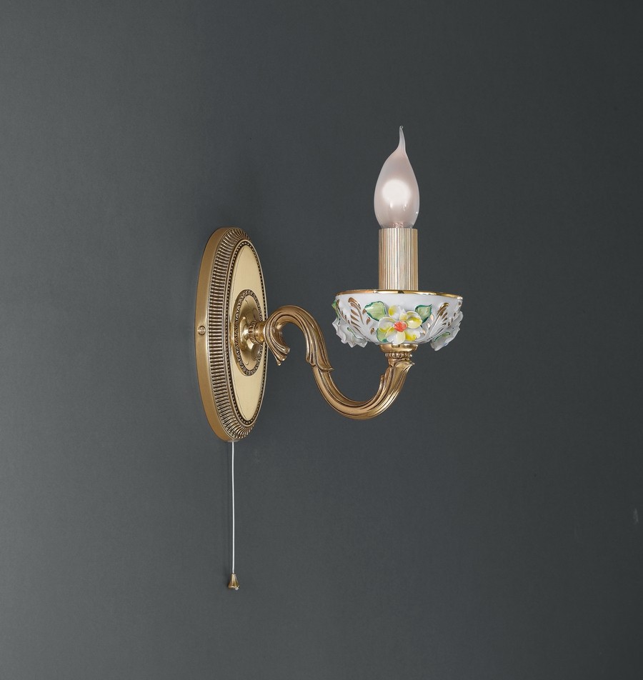 Настенное бра с выключателем Reccagni Angelo 9110 A 9110/1