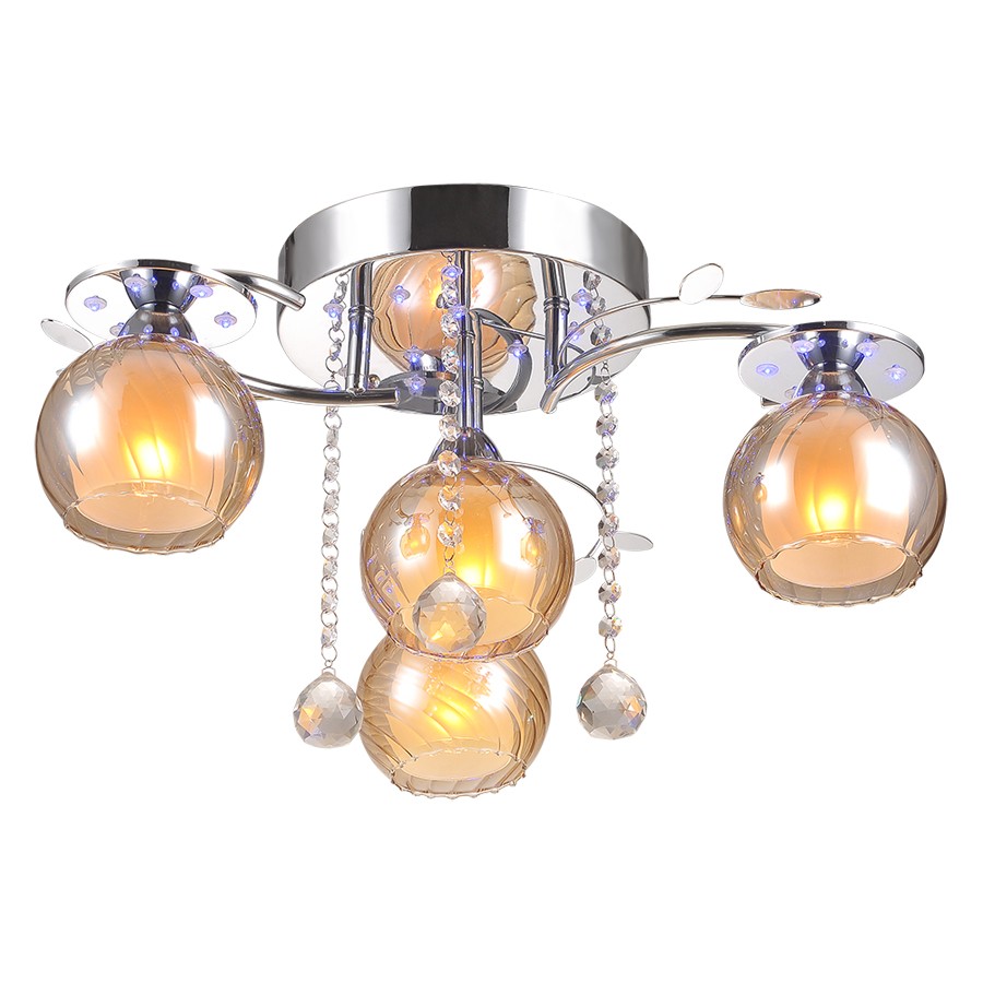 Потолочная люстра с пультом Aurora ID lamp 220/4PF-Chrome