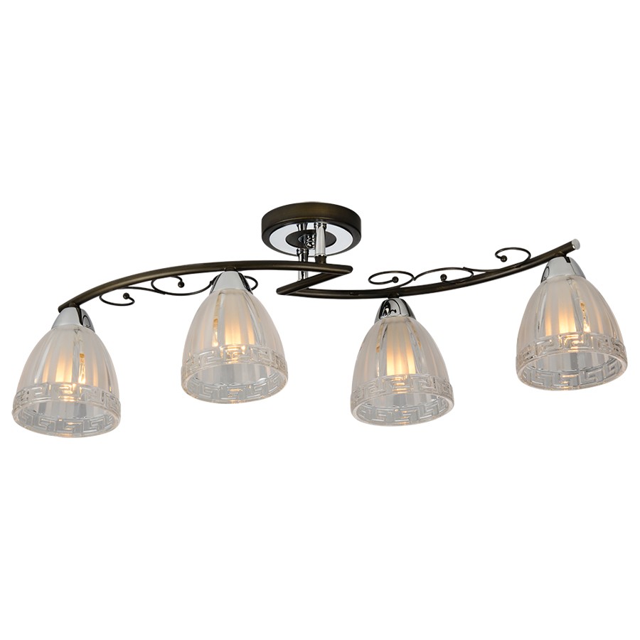 Потолочная люстра ID lamp Billings 232/4PF-Blackchrome