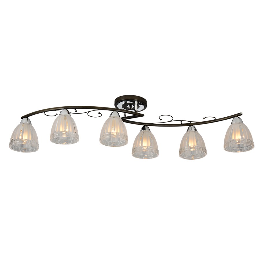 Потолочная люстра ID lamp Billings 232/6PF-Blackchrome