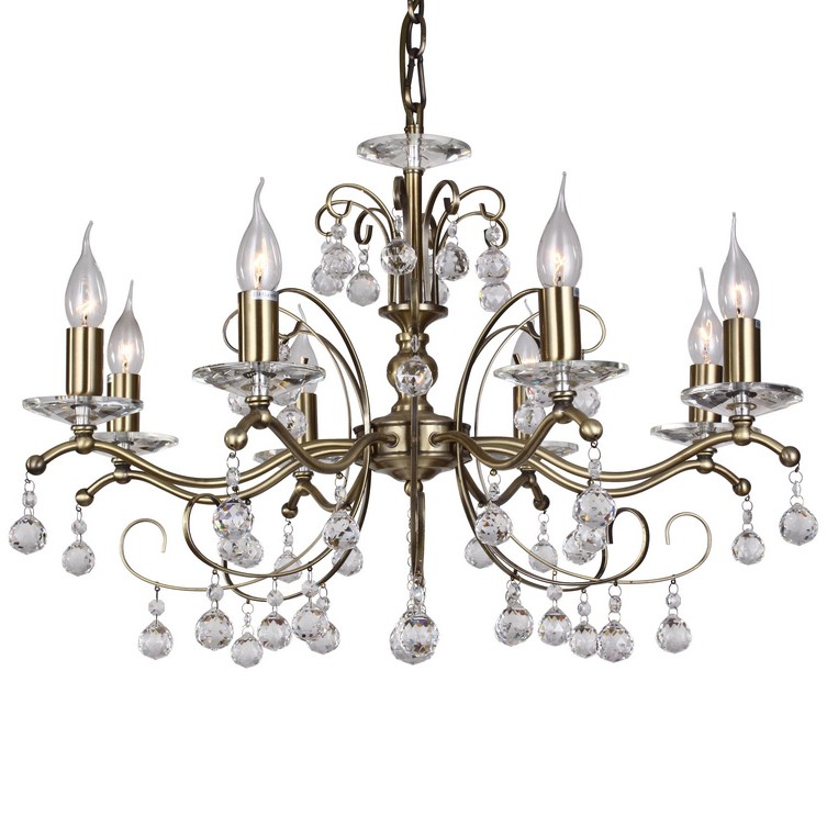 Подвесная люстра ID lamp Hartford 254/8-Oldbronze