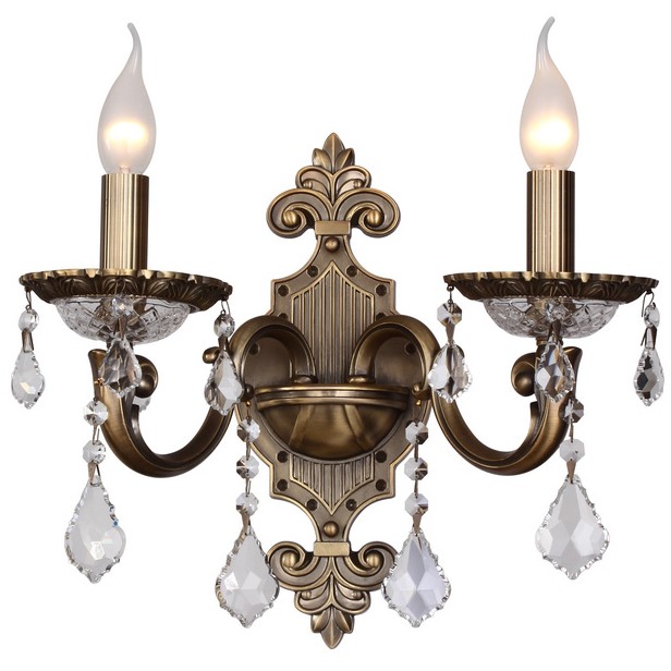 Настенное бра ID lamp Henderson 256/2A-Oldbronze