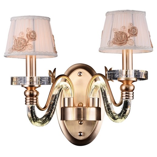 Бра с цветочками Kansas City 402/2A-LEDOldbronze ID lamp