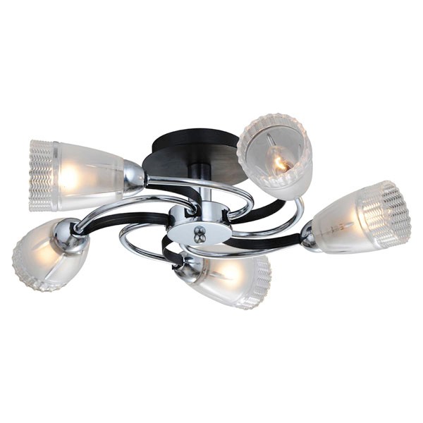 Потолочная люстра ID lamp Davenport 865/5PF-Darkchrome
