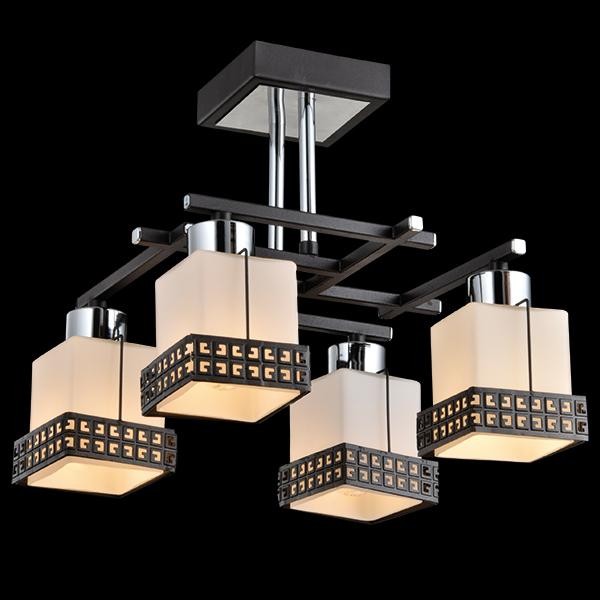 Потолочная люстра Eurosvet 70019 70019/4 хром/венге