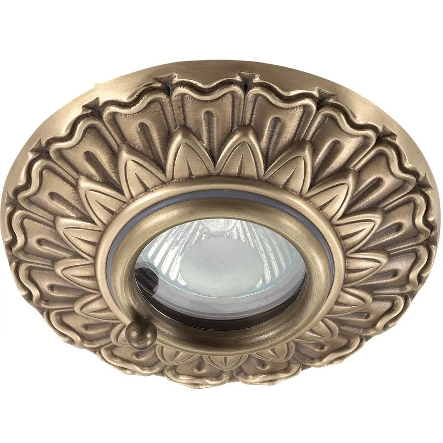 Встраиваемый светильник с узорами Daisy 370053 Novotech