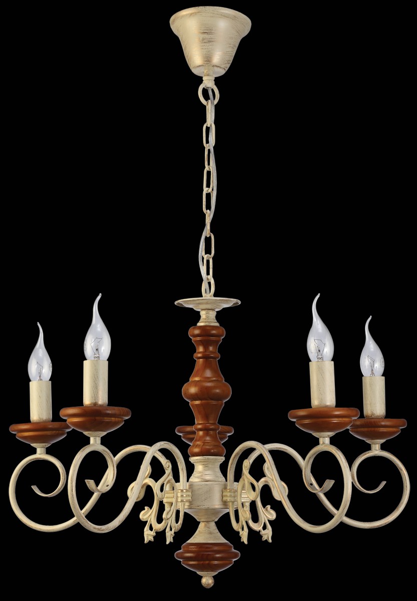 Подвесная люстра Natali Kovaltseva LUXURY WOOD LUXURY WOOD 11357/5C WHITE OAK,WALN