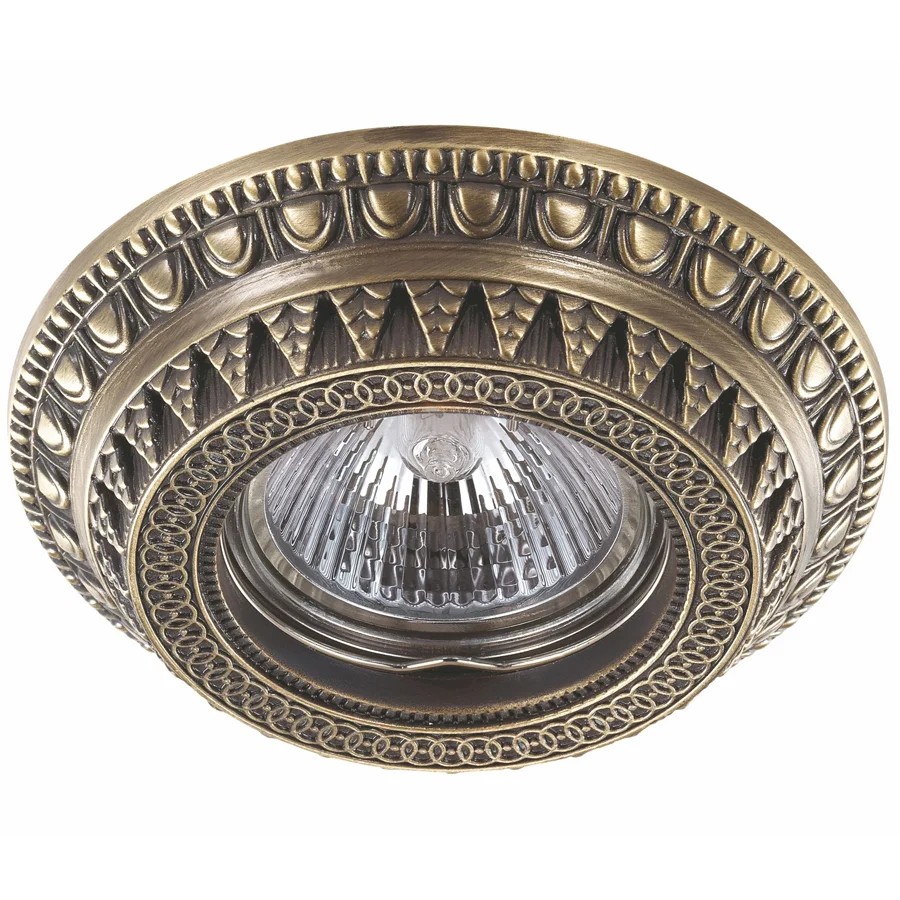 Встраиваемый светильник с узорами Vintage 370006 Novotech